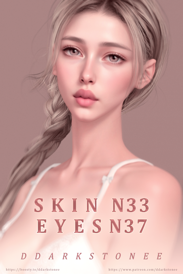 Alpha SKIN N33 EYES N37 by simsfinds - The Sims 4 Custom Content