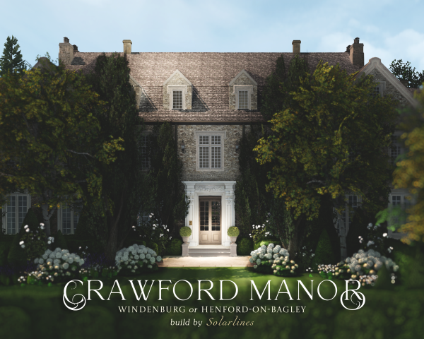 Alpha Crawford Manor Windenburg by simsfinds - The Sims 4 Custom Content