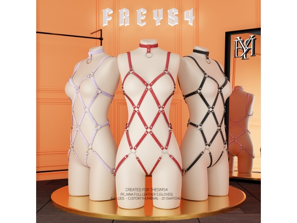 Alpha FR_Nina Full Leather S [Gloves] - The Sims 4 Custom Content