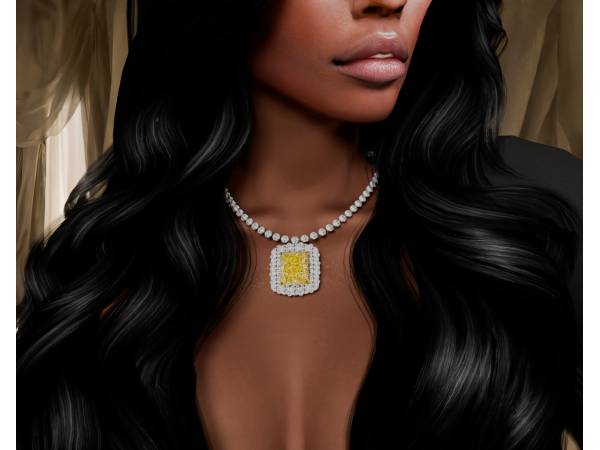 Alpha Yellow Diamond Set - The Sims 4 Custom Content