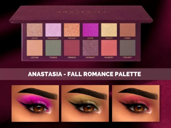 Mix ANASTASIA FALL ROMANCE PALETTE by fifthscreations - The Sims 4 Custom Content
