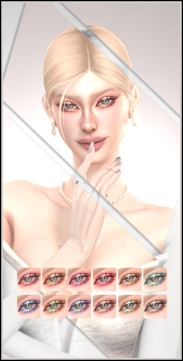 Alpha GPME GOLD Eyeshadow 64 by simsfinds - The Sims 4 Custom Content