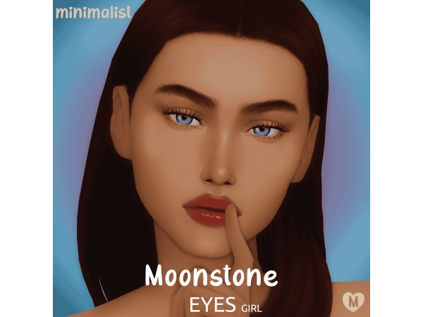 Minimalist-CC Moonstone Eyes | Maxis Match Eyes (Female) | 14 Swatches