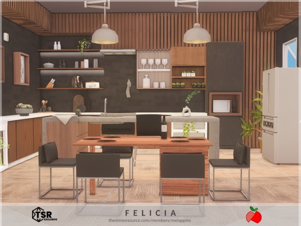 Mix Felicia kitchen - The Sims 4 Custom Content