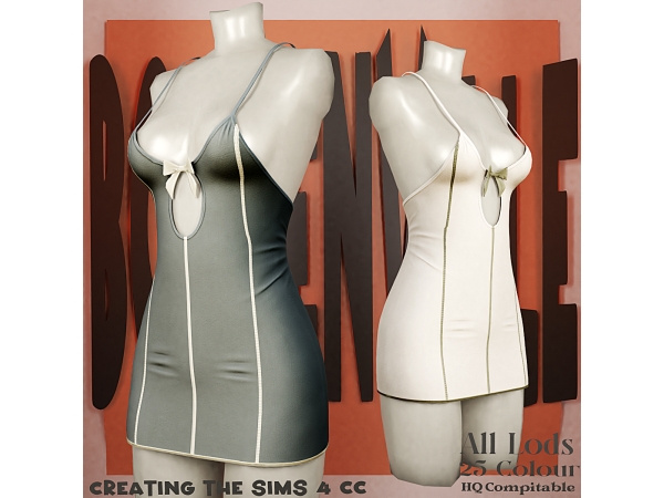 Alpha Boe_Larasaty Short Dress - The Sims 4 Custom Content