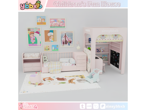Maxis Match Children's Fun House set by simsybbxb - The Sims 4 Custom Content