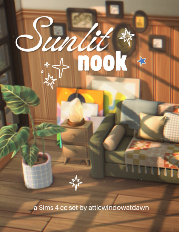 Maxis Match Sunlit Nook by simsfinds - The Sims 4 Custom Content