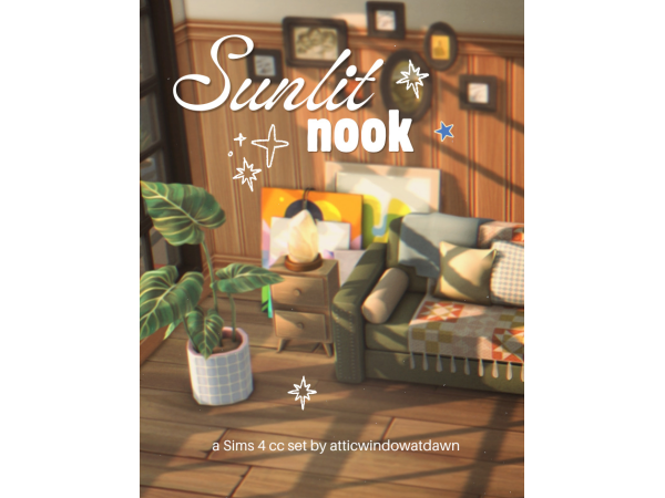 Maxis Match Sunlit Nook by atticwindowatdawn - The Sims 4 Custom Content