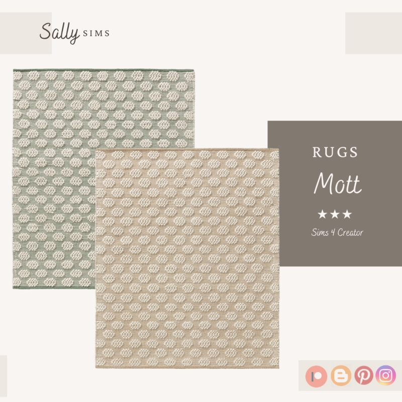 Alpha Rugs MOTT by sally4sims - The Sims 4 Custom Content
