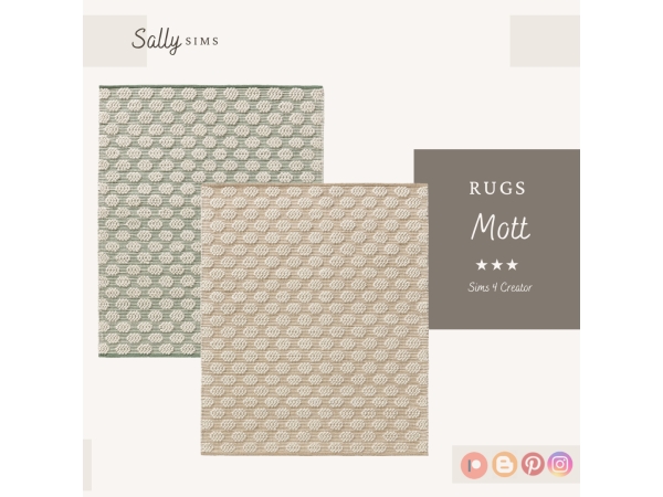 Alpha Rugs MOTT - The Sims 4 Custom Content