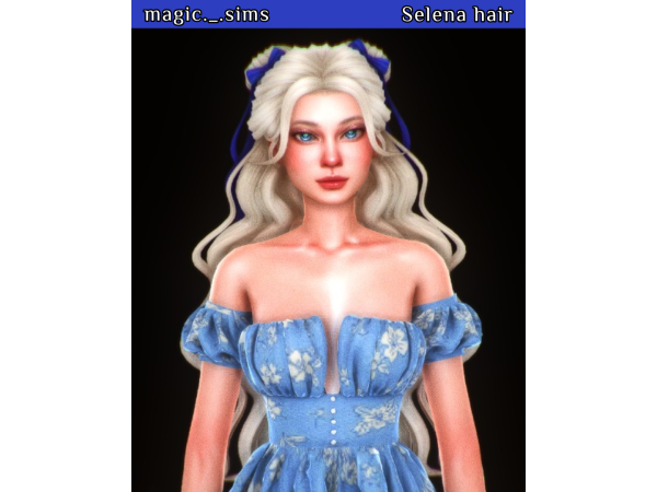 Maxis Match Selena hair Magic_sims - The Sims 4 Custom Content