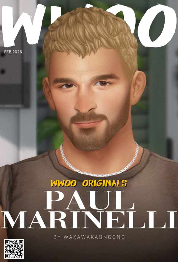 Mix [WWOO] PAUL MARINELLI by simsfinds - The Sims 4 Custom Content