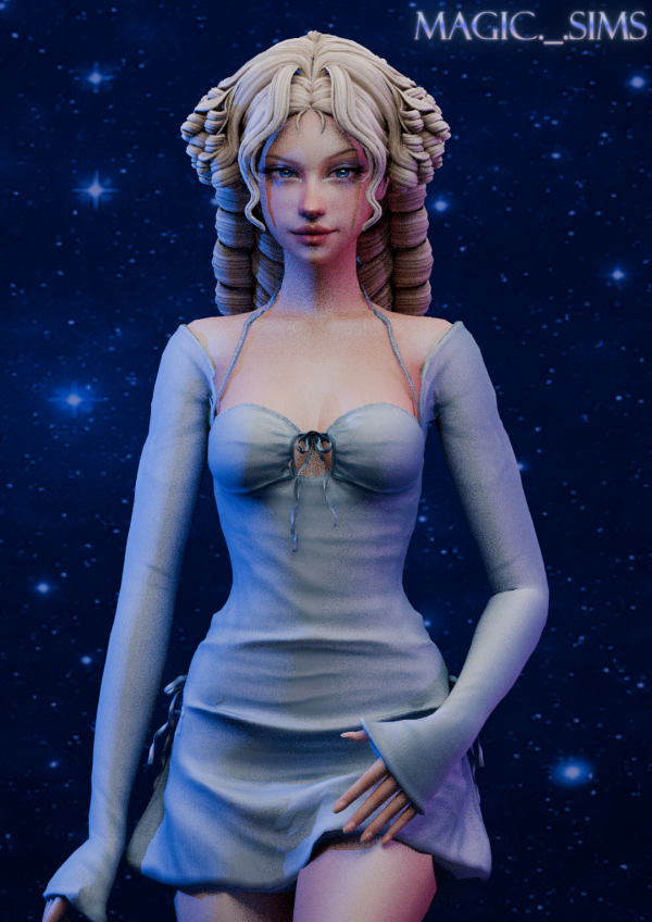 Maxis Match Alessia hair Magic_sims by simsfinds - The Sims 4 Custom Content
