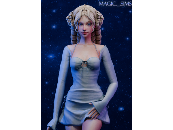 Maxis Match Alessia hair Magic_sims - The Sims 4 Custom Content