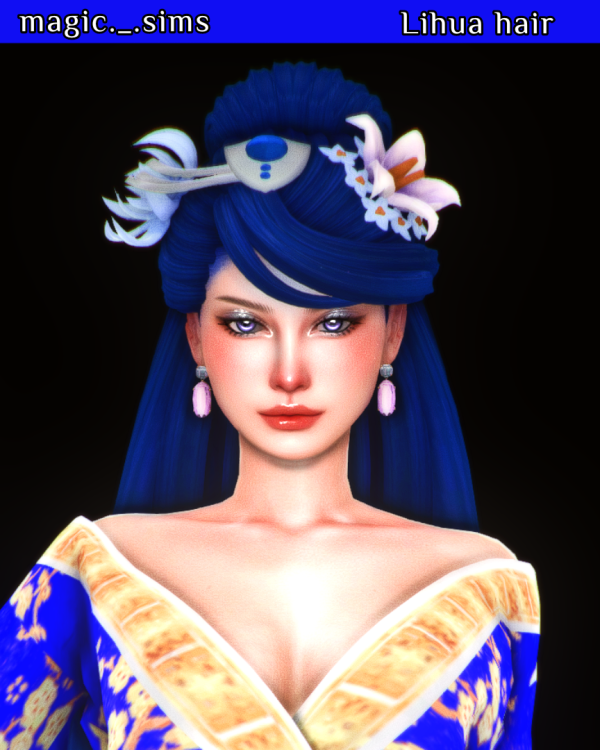 Maxis Match Lihua Hair Magic_sims by simsfinds - The Sims 4 Custom Content