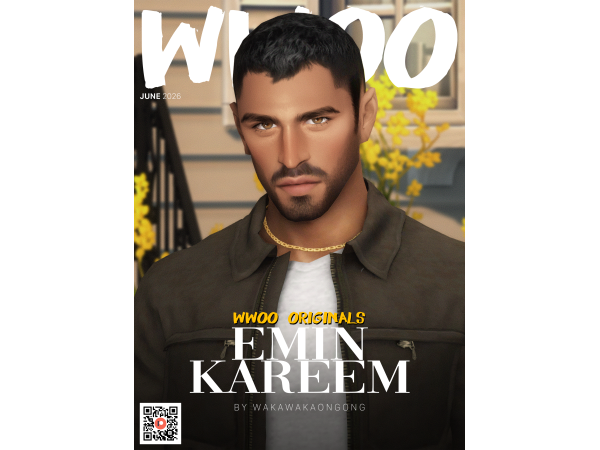 Mix [WWOO] Emin Kareem by wakawakaongong - The Sims 4 Custom Content