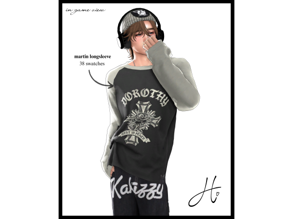Mix heartquake martin longsleeve - The Sims 4 Custom Content