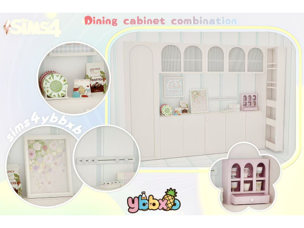 Maxis Match Dining cabinet combination by simsybbxb - The Sims 4 Custom Content