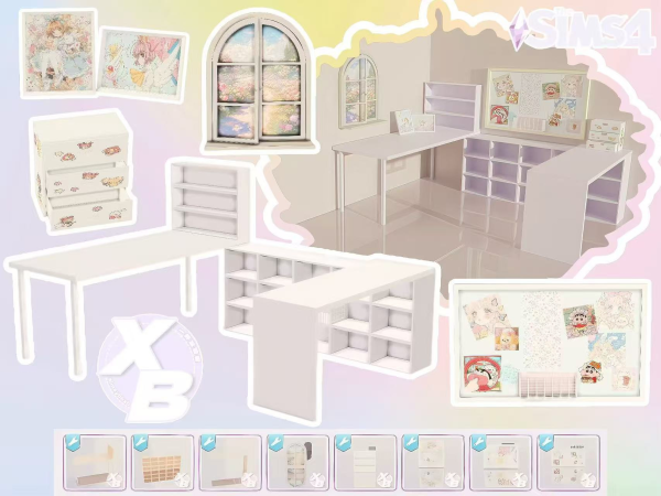 Maxis Match Cream style study by simsybbxb - The Sims 4 Custom Content
