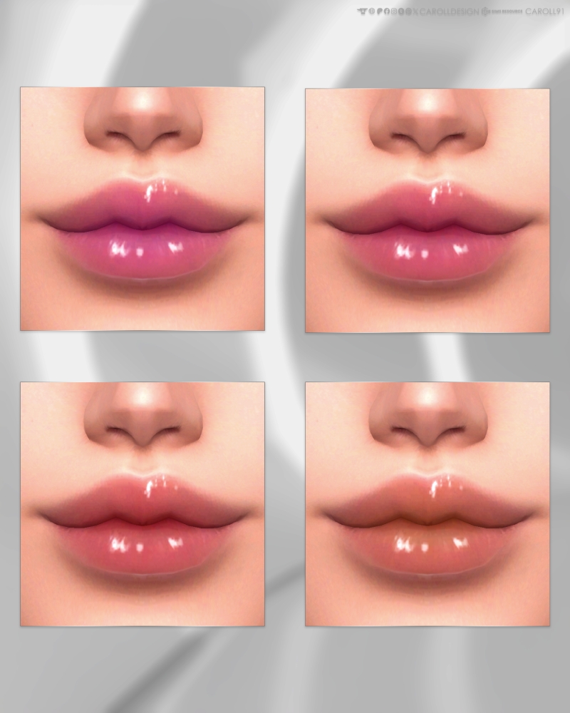 Alpha Isla Lipstick HQ by carolldesign - The Sims 4 Custom Content