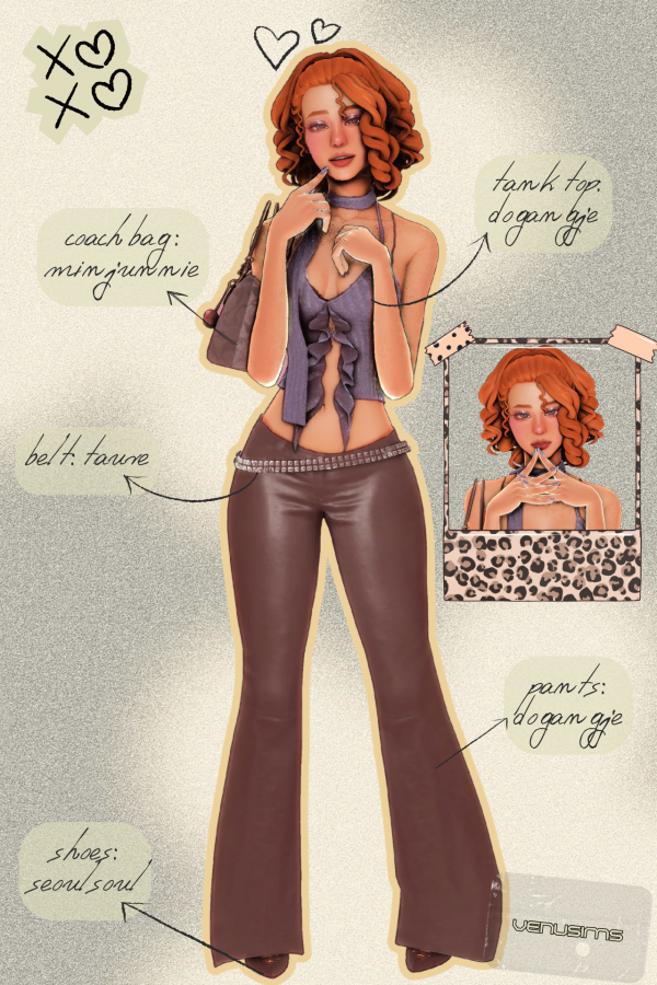 Mix just a lil night out look by simsfinds - The Sims 4 Custom Content