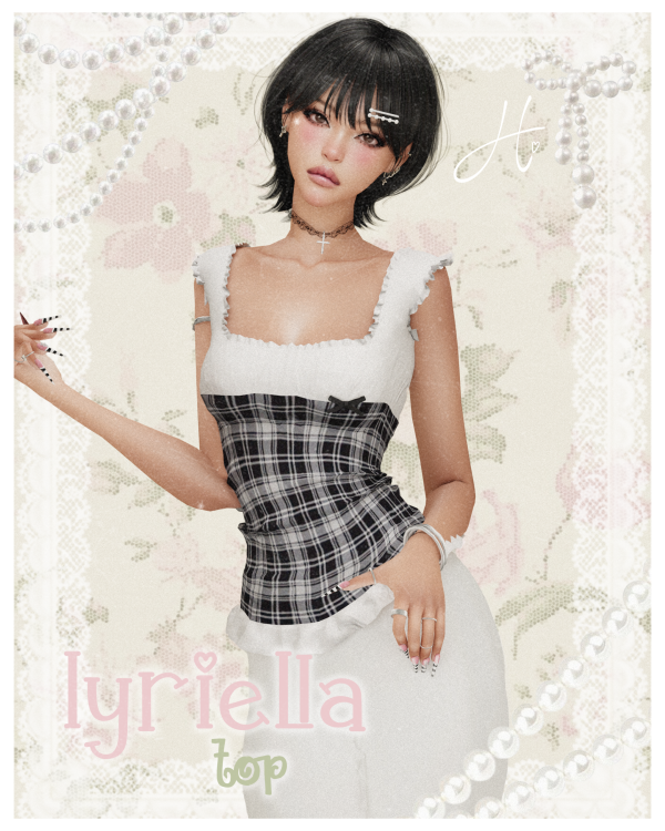 Mix heartquake lyriella top by simsfinds - The Sims 4 Custom Content