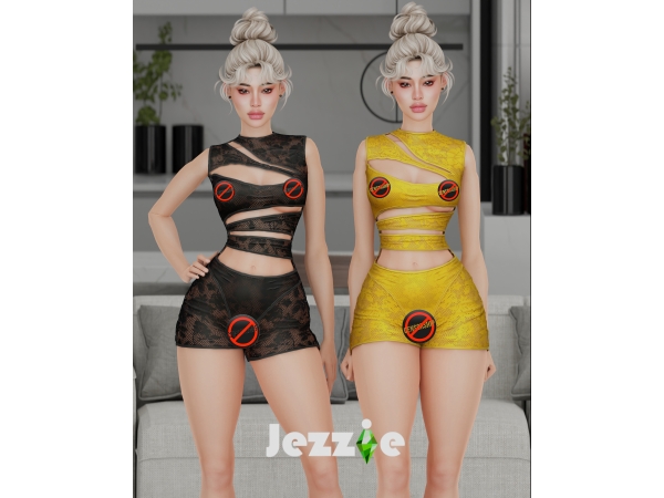 Alpha JEZZIETS4 LOREI OUTFIT - The Sims 4 Custom Content