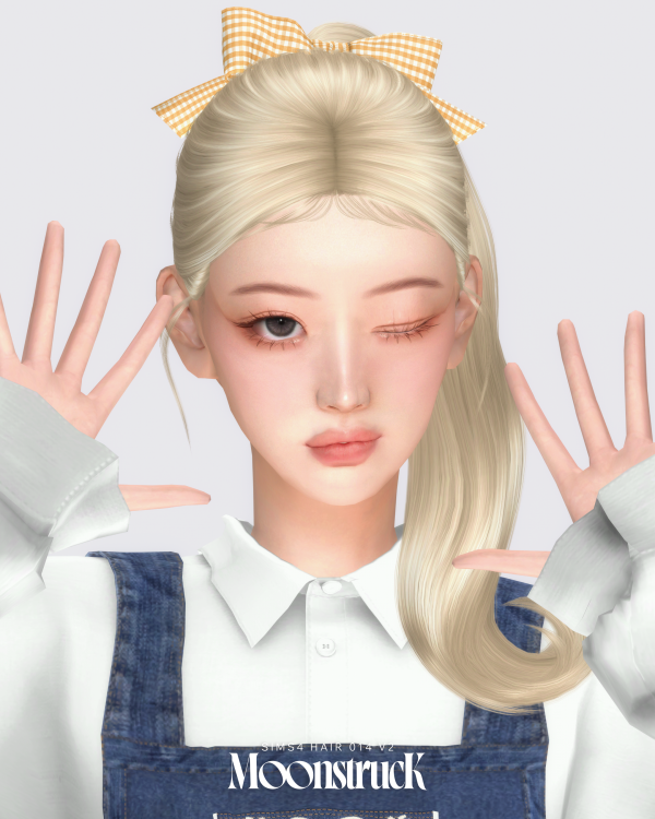 Alpha [SIMS4] HAIR_NO_014_V2 by simsfinds - The Sims 4 Custom Content