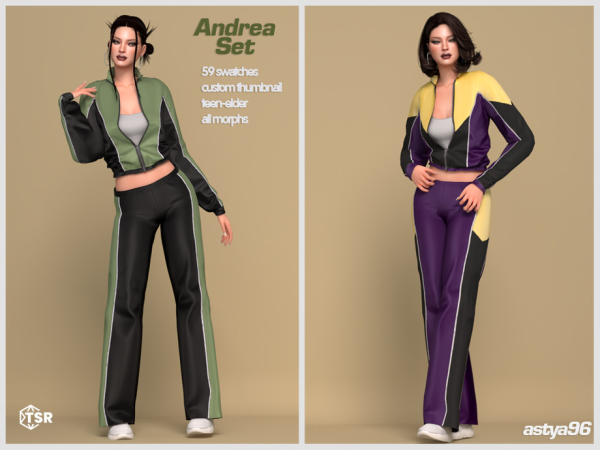 Alpha Andrea Set by astya96cc - The Sims 4 Custom Content