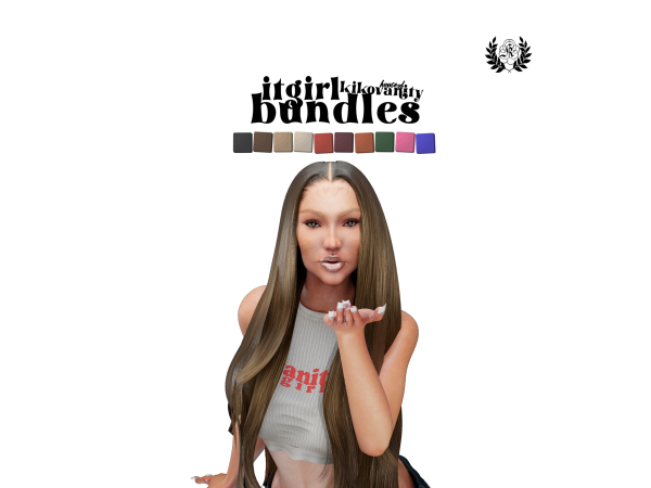 Alpha it girl bundles by kikovanity - The Sims 4 Custom Content