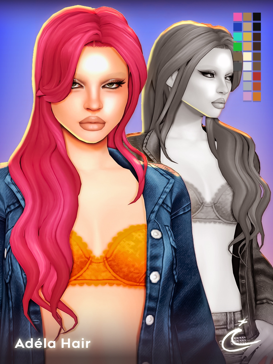 Maxis Match ADÉLA HAIR by simsfinds - The Sims 4 Custom Content