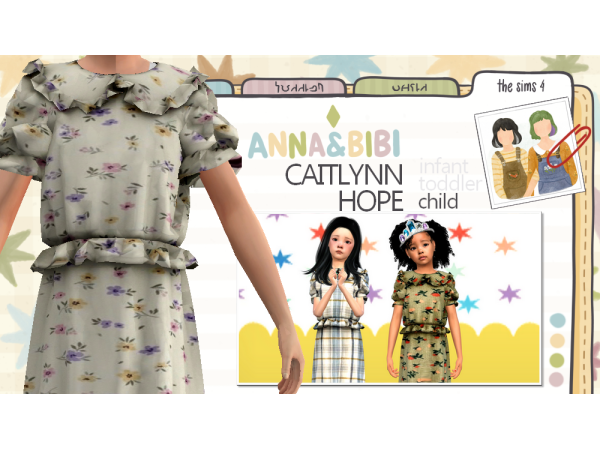 Mix Caitlynn Hope [AnnaBibi] - The Sims 4 Custom Content