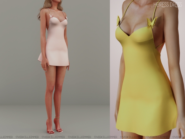 Alpha Heiress dress by overkillsimmer - The Sims 4 Custom Content