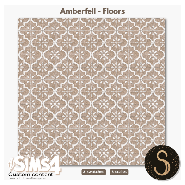 Alpha Sims4Luxury Amberfell Floors by simsfinds - The Sims 4 Custom Content
