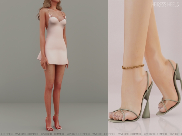 Mix Heiress heels by overkillsimmer - The Sims 4 Custom Content