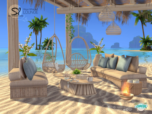 Alpha Wave Whispers Lounge - The Sims 4 Custom Content