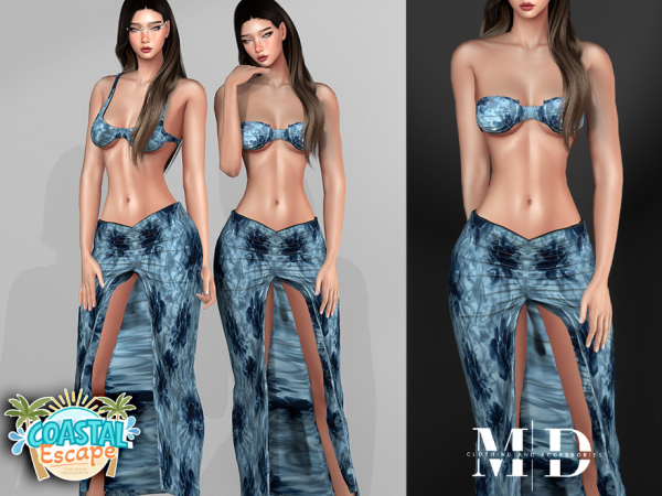 Alpha Irina Deep Sea Glow set - The Sims 4 Custom Content