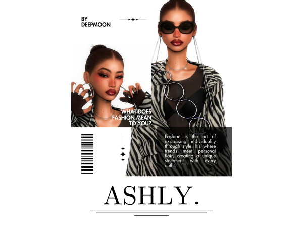 Alpha Ashly by deepmoon - The Sims 4 Custom Content