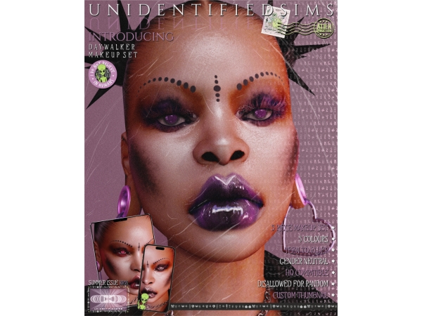 Mix Daywalker Makeup Set - The Sims 4 Custom Content