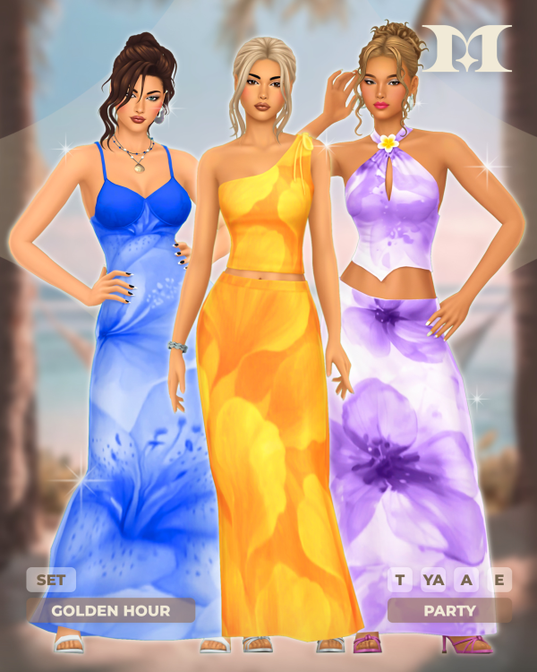 Maxis Match Golden Hour Set by simsfinds - The Sims 4 Custom Content