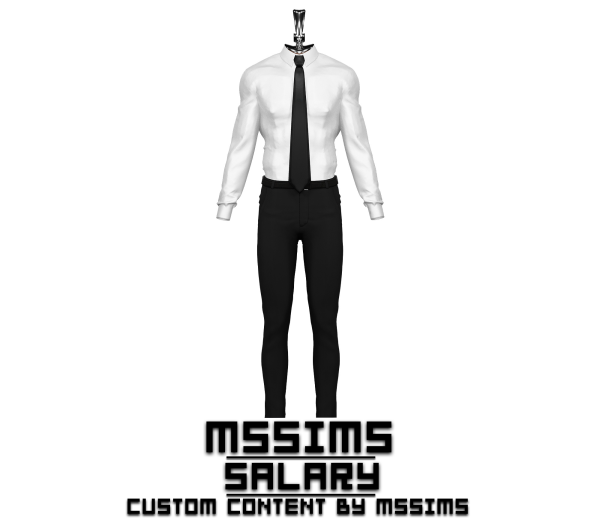 Alpha SALARY MENSWEAR SET by simsfinds - The Sims 4 Custom Content