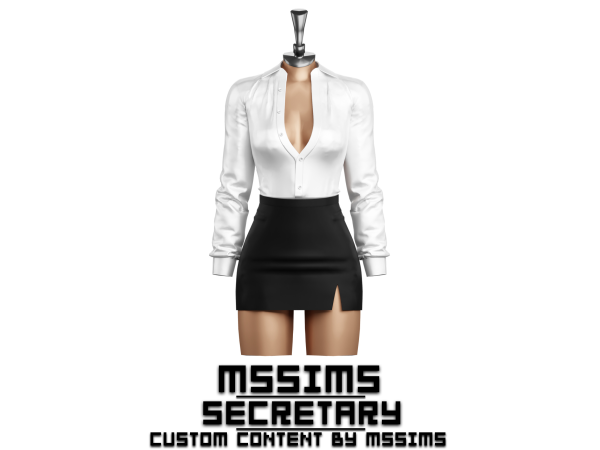 Alpha SECRETARY SET by Mssims4 - The Sims 4 Custom Content