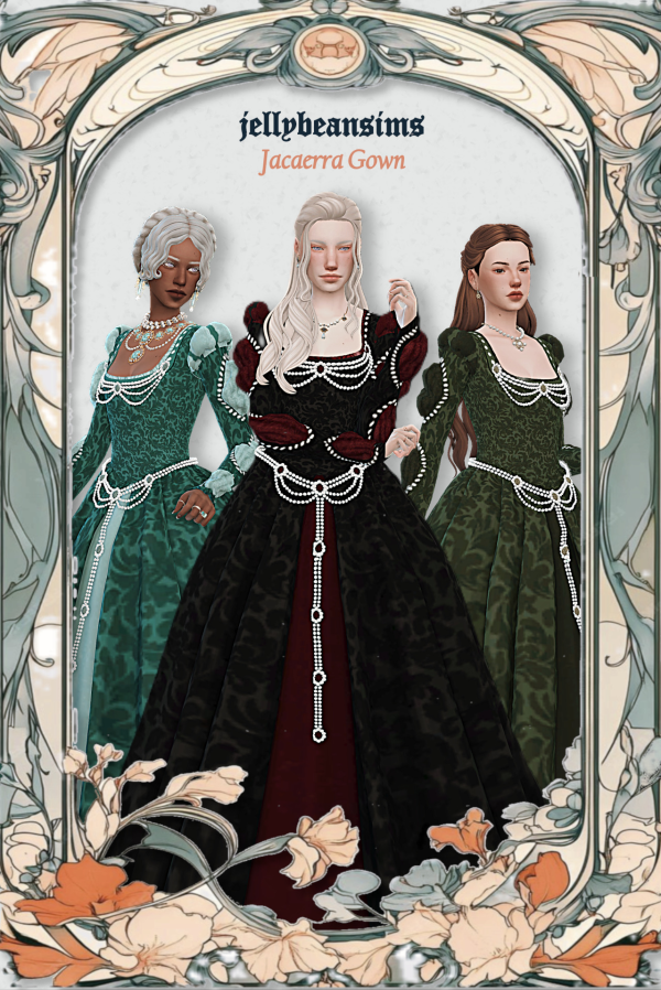 Maxis Match [jellybeansims]JacaerraGown by simsfinds - The Sims 4 Custom Content