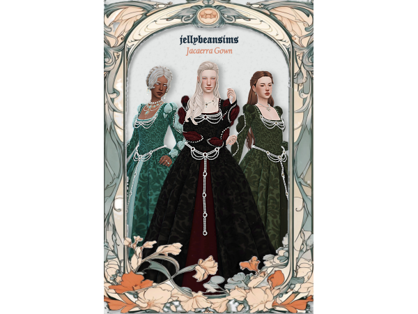 Maxis Match [jellybeansims]JacaerraGown - The Sims 4 Custom Content