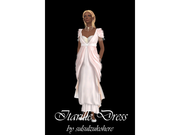 Maxis Match Itarille Dress by sulsulzukohere - The Sims 4 Custom Content
