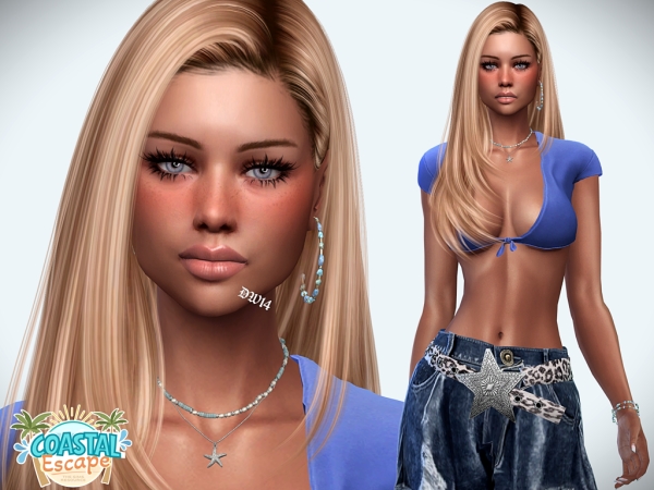 Mix Coastal Escape Vita Bartoli - The Sims 4 Custom Content