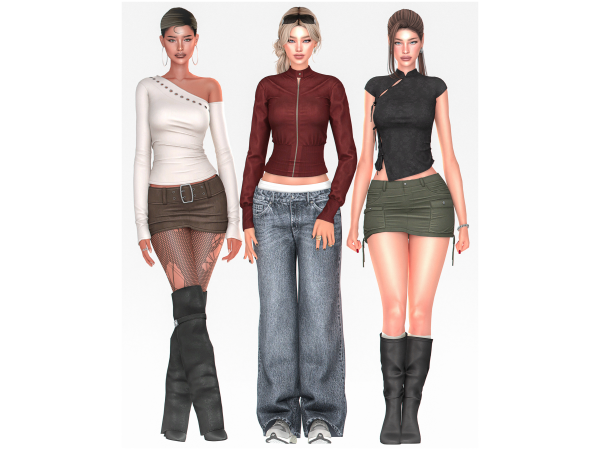 Alpha Quiet Street Set by korkassims - The Sims 4 Custom Content