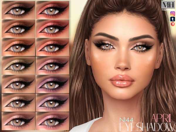 Alpha April Eyeshadow - The Sims 4 Custom Content