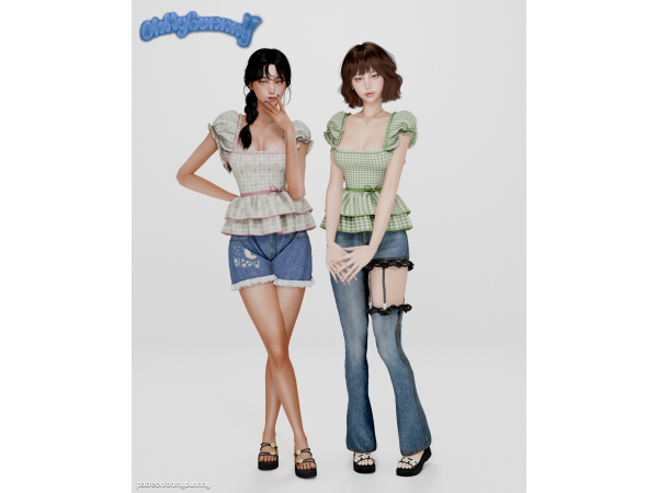 Alpha Margarida Shirt - The Sims 4 Custom Content
