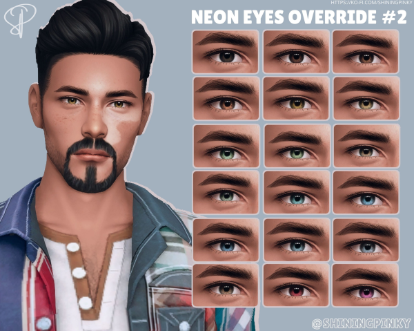 Maxis Match ꨄ Neon Eyes 2 by simsfinds - The Sims 4 Custom Content